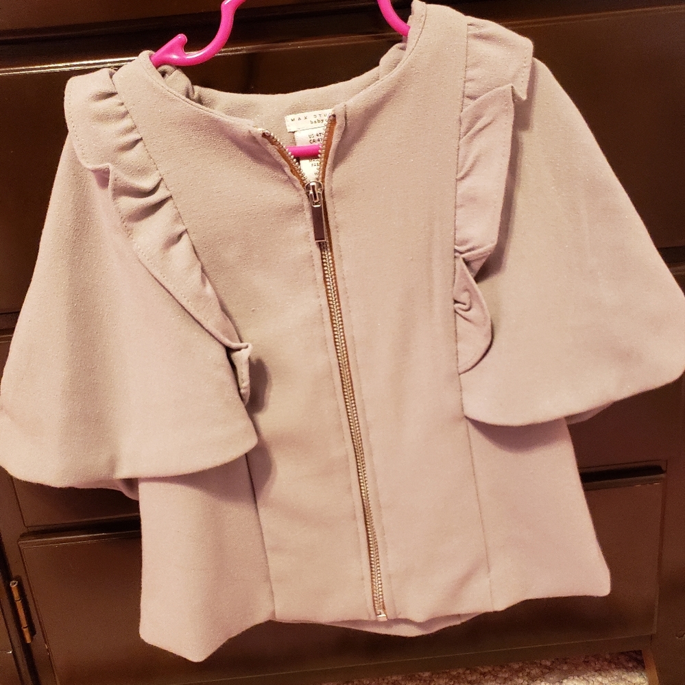 Max Studio Winged Ruffle Jacket